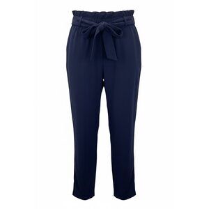 Sensational Collection Pants 3x woman Navy Blue Paperbag Waist USA